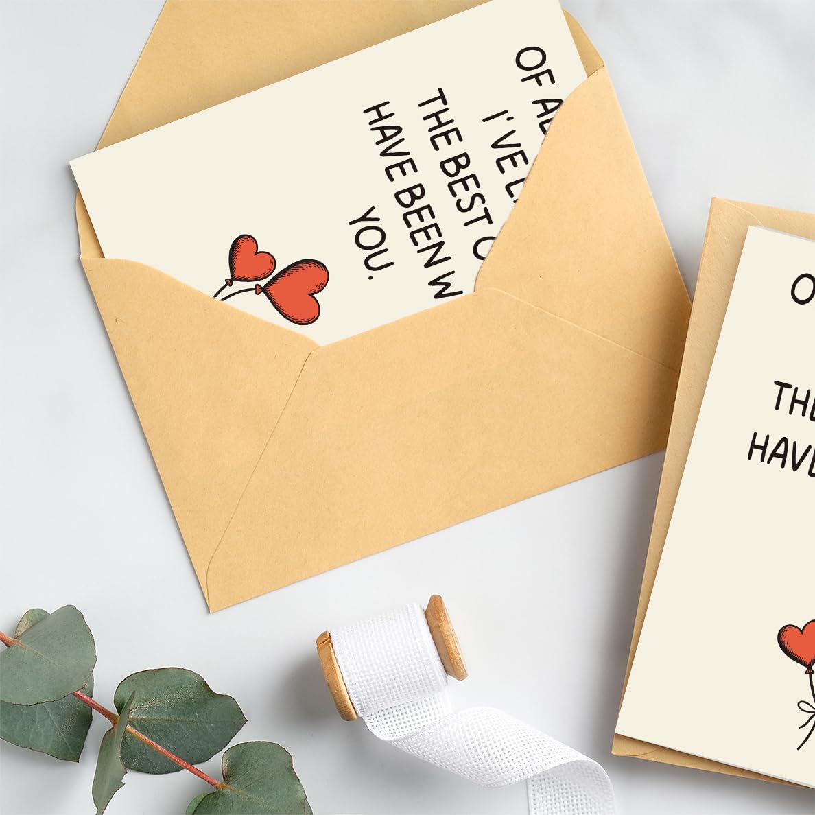 WowBefun Happy Anniversary Card & Gifts for Men, Women, Husband, Boyfriend, Wife, Girlfriend, Him, Her, Valentine Day Gifts, Card, To Husband, Wife