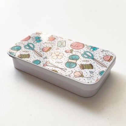 Magnetic Sewing Needle Box Flower Yarn Butterfly Pattern and Adorable Envelope Needle Minder for Cross Stitch Embroidery Needlecraft