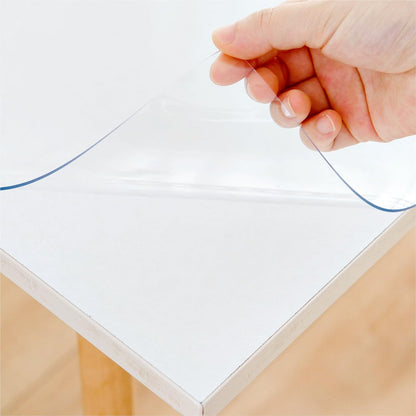 Eisdroma Clear Table Cover Protector - 16 x 48 Inch, 1.5mm Thick Plastic, Vinyl Table Mat for Desks