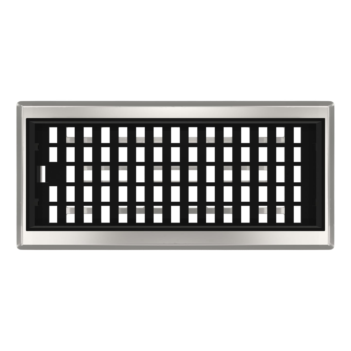 Decor Grates AJH410-NKL Floor Register, 4" x 10", Nickel