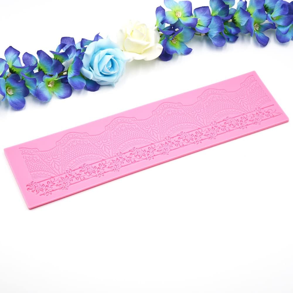 Cake Lace Mold, Silicone Lace Molds for Cake Decorating and Cupcake Top Decoration
