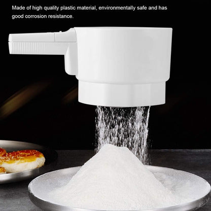 Battery Operated Flour Sifter for Baking, 5 Cup Electric Sieve Strainer, Handheld Kitchen Utensil