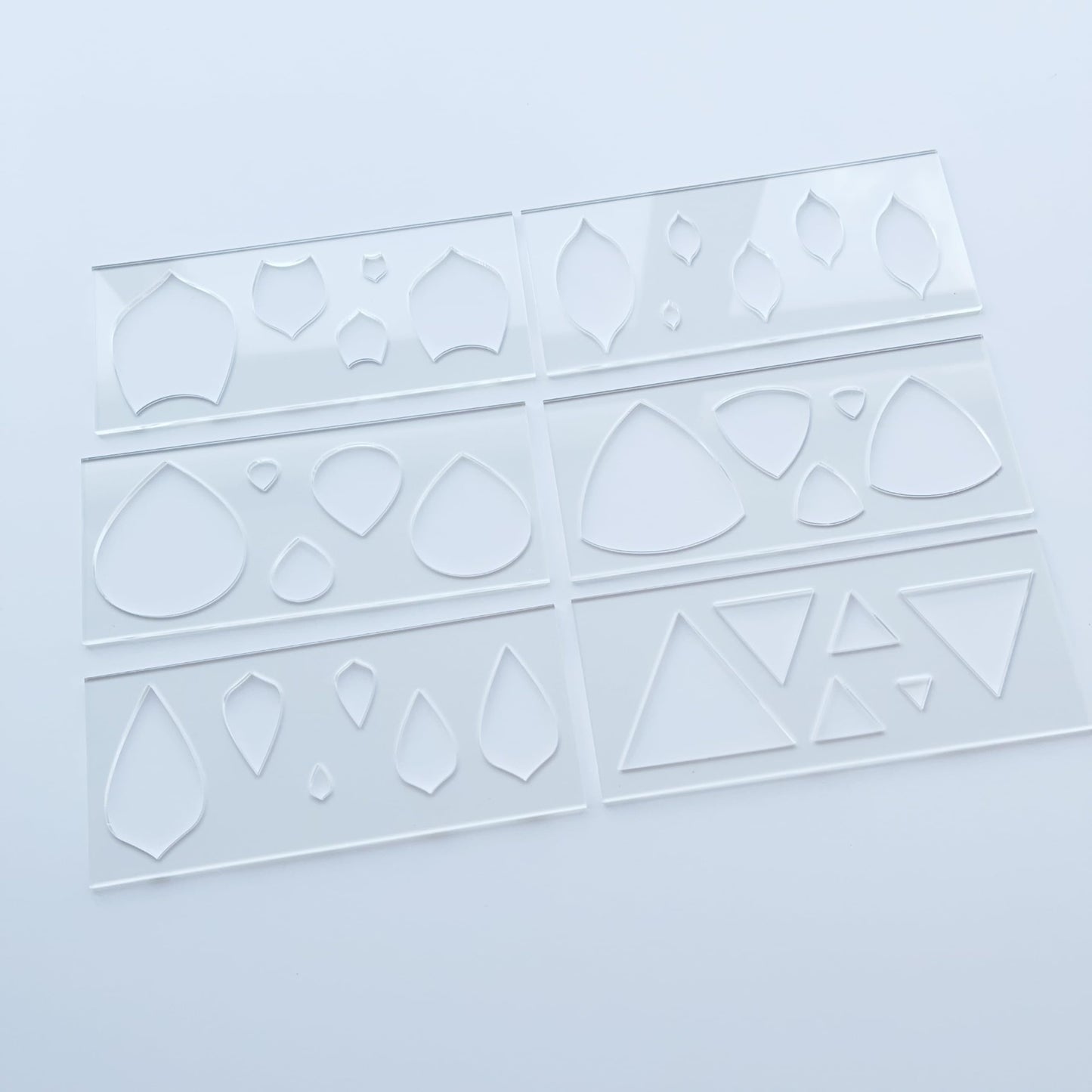 Ipaakband Mandala Art Stencils, 6 Geometric Shapes with 5 Sizes, Drawing Pattern Making Tools