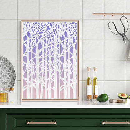 Stencils for Crafts Reusable Texture Stencils Background Stencil Leaf Floral Templates for Painting on Wood Furniture Card Canvas Paper Scrapbook