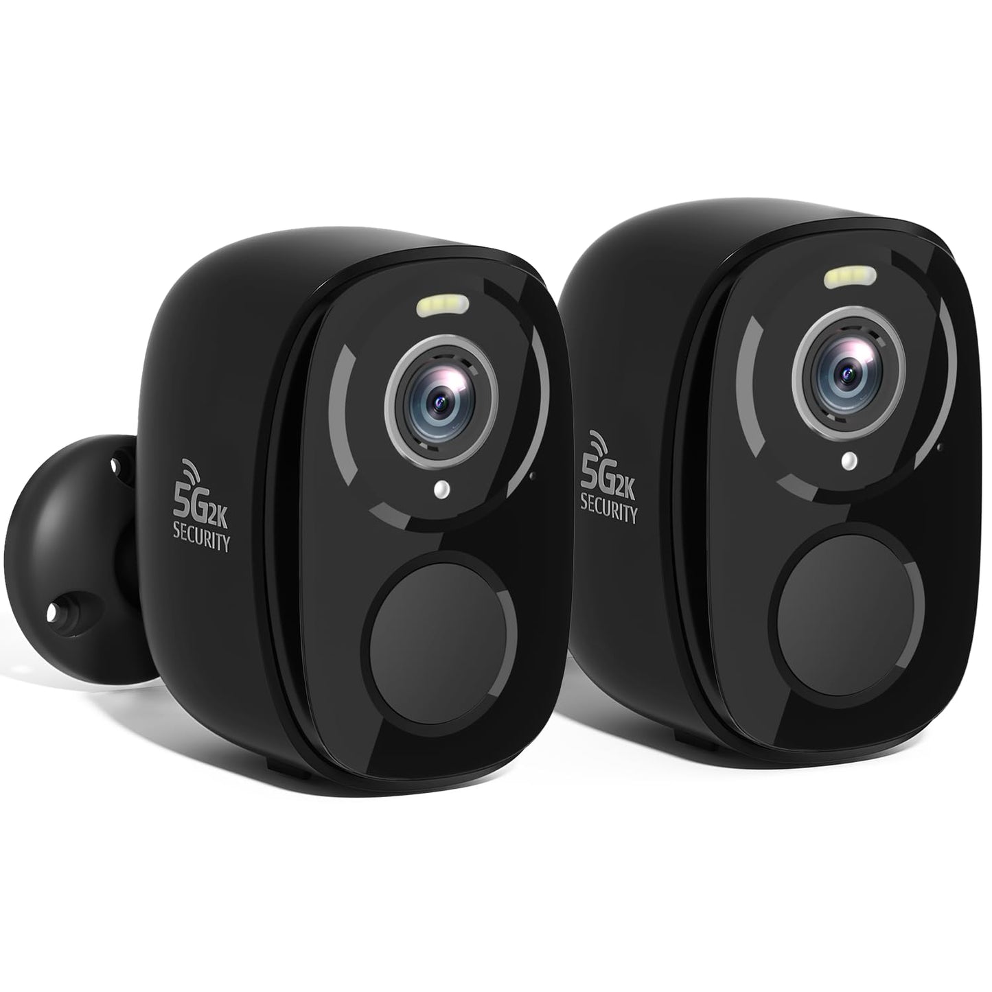 Rraycom 4Pack 5G/2.4G Security Cameras Wireless Outdoor,2K Battery Powered AI Motion Detection Siren Alarm WiFi Home Indoor Camera, Color Night Vision, 2-Way Talk, Waterproof, Works w/Alexa, Cloud/SD