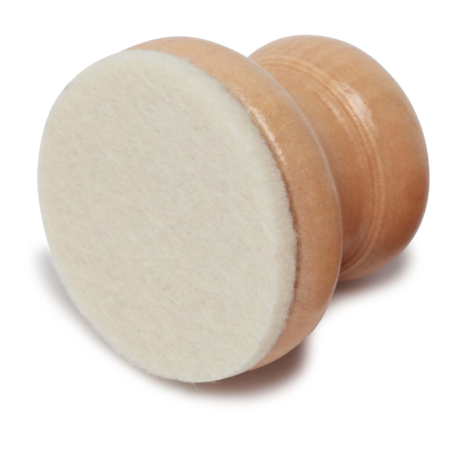 Creative Mark Hand-Held Printmaking Baren, Small 51mm Wooden Block Print Baren - Linocut Tools with Solid Wood Polished Domed Handle, Felt-Covered Base