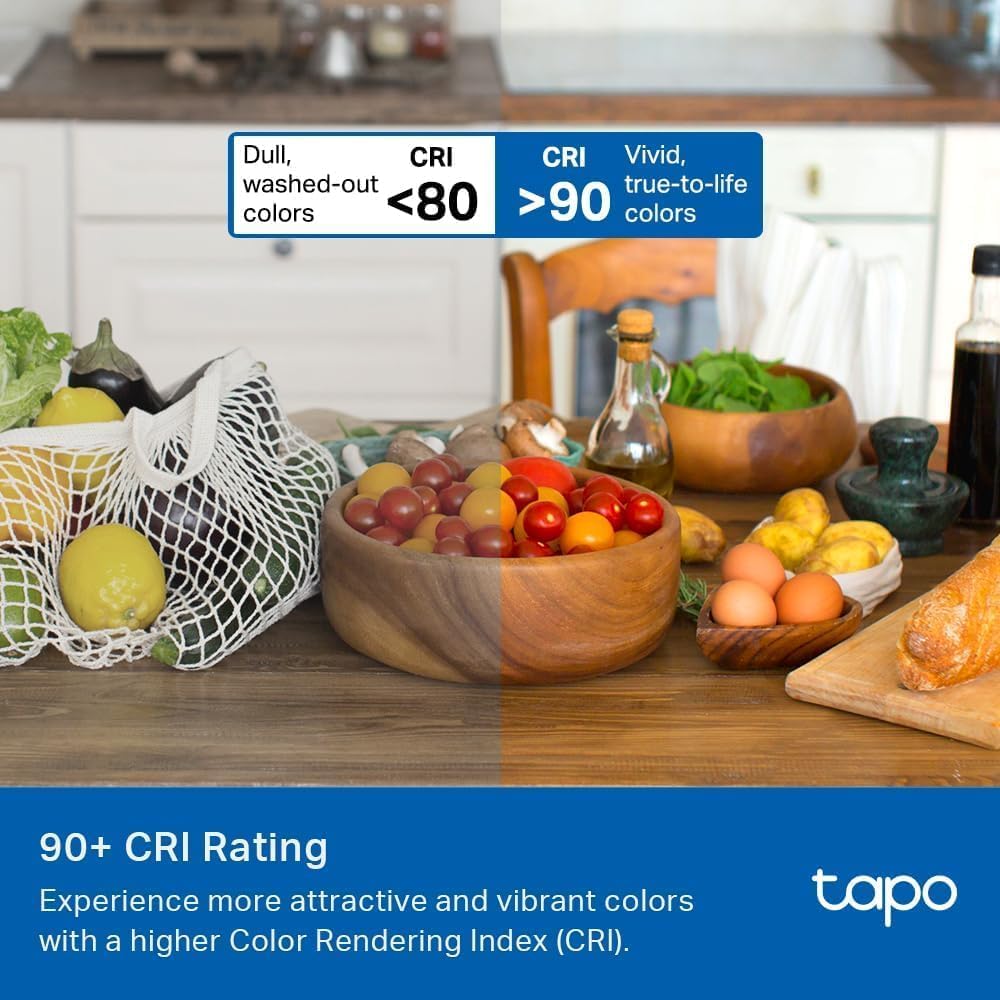TP-Link Tapo Smart Light Bulbs, 1100 Lumens High Brightness (75W Equivalent), Matter-Certified, 16M Colors WiFi Light Bulb, Dimmable, Works w/Siri, Alexa & Google Home, A19 E26, Tapo L535E(2-Pack)