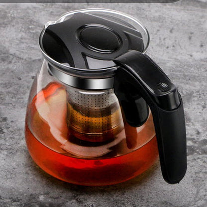 BESTOYARD 33Oz Glass Teapot, Detachable Water Kettle with Infuser for Tea and Iced Coffee Maker