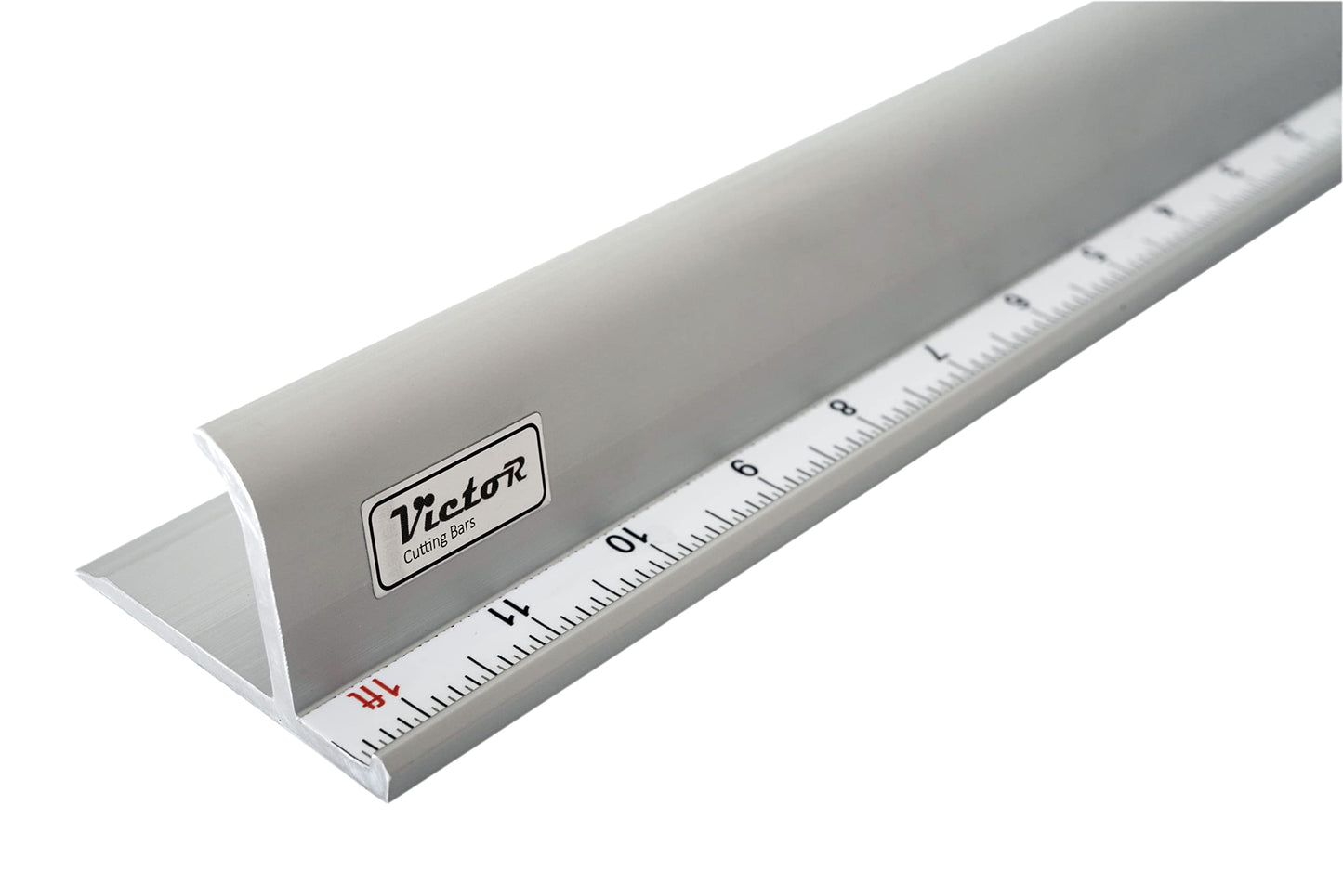 Victor 24-Inch Professional Aluminum Safety Ruler with Finger Guard Edge and Non-Slip Base – Precision Cutting Tool for Craft Projects – Durable Safety Ruler