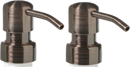 Soap Dispenser Pump Replacement, Gun Metal Bronze Soap Pumps, 2-Pack