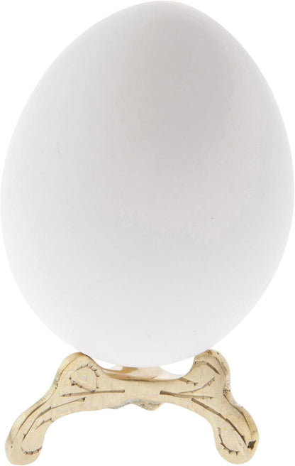 Bard's Brass-toned Egg Stand/Holder, Small Scroll Leg, 0.625" Diameter for Hen Sized Eggs