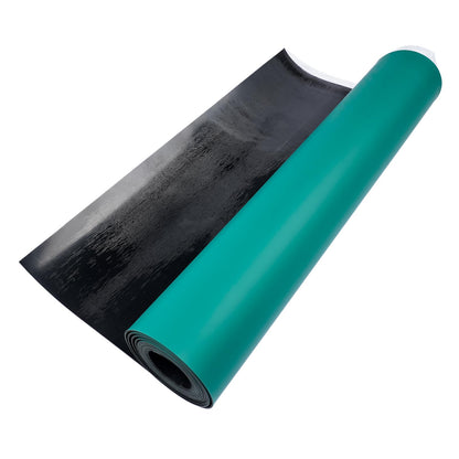 Flynsu 23.6" x 118" ESD Anti-Static Mat Roll 0.08" Thick ESD Soldering Mat Large High Temperature Workbench Mat Anti Static Desktop Mat Green