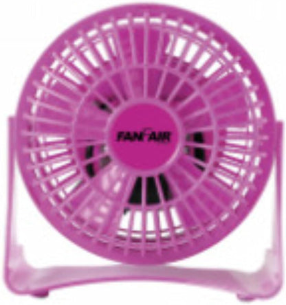 FanFair Mini High Velocity 4 Inch Personal Fan - Quiet Cooling, Tilt Up and Down, Safe for Bedroom, Home or Office,