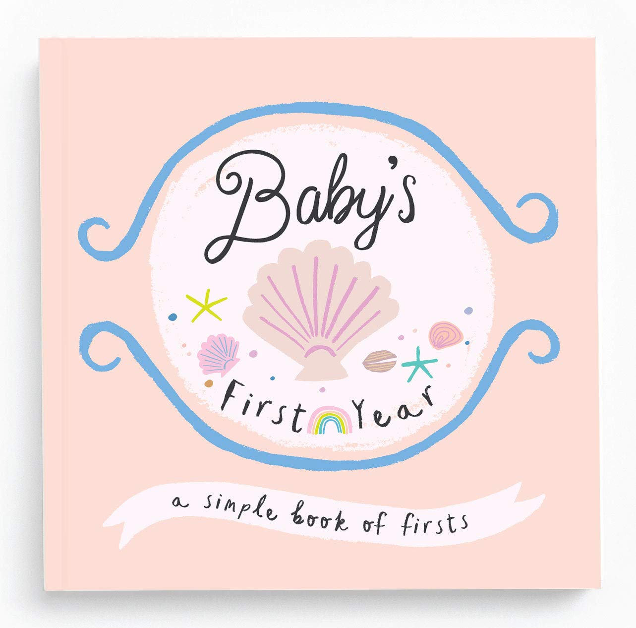 Lucy Darling Little Beach Babe Baby Memory Book – First 5 Years Journal & Photo Album, Baby Girl Keepsake, Unique Scrapbook Album, Mom Gift