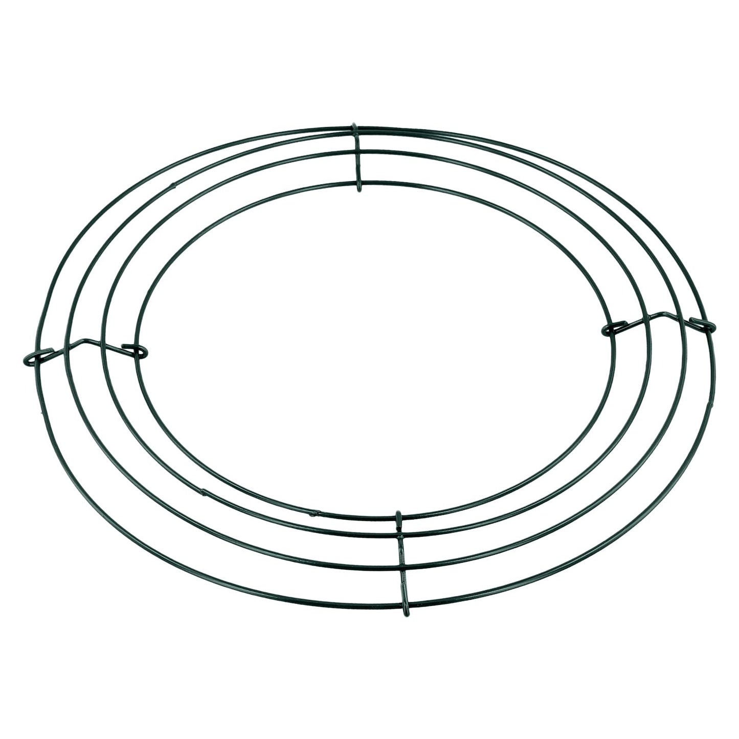 SOUJAP 40 PCS 10 Inch Metal Wreath Frame Ring, Round Green Wire Floral Wreath Form for Party, DIY Crafts, Home Decoration