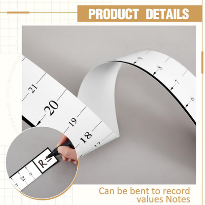 Saysurey Attic Measuring Rulers (Case of 200), 25 Inch, Card Stock, Attic Insulation R Value Ruler for Insulators Ceiling Insulation