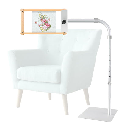 Hohnezl Adjustable Workstand Compatible with Lowery & Side Clamp, Rotating Needlepoint Stand, Heavy Duty Metal Construction, Fits Q Snap Frames