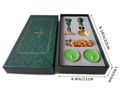 YOSENLING Fancy Letter W Wax Seal Stamp Set, European Style Kit Gift Box, Vintage Personalized for Letter Cards Invitations