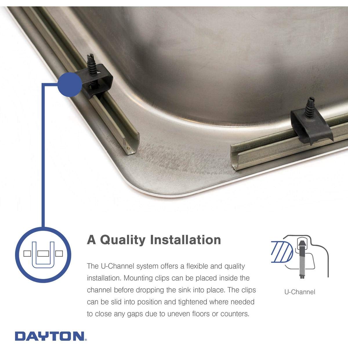 Elkay DSEP1515C Dayton Single Bowl Drop-in Stainless Steel Bar Sink + Faucet Kit