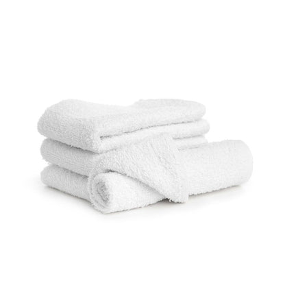 ZUPERIA 100% Cotton Terry Towels Cleaning Cloths, Pack of 50 (12" x 12") Multipurpose, Highly Absorbent, Reusable Cotton Rags, White Bar Towels & Cleaning Rags for Everyday Usage (White)