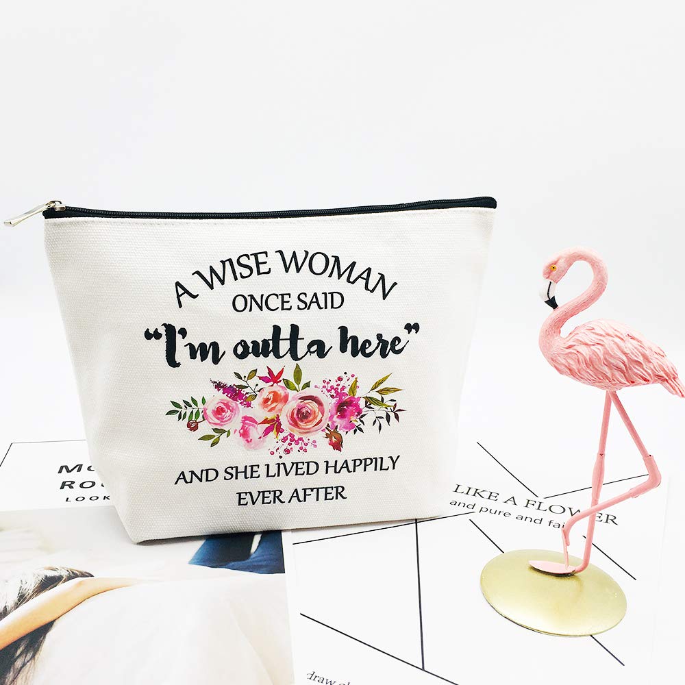 Retirement Gifts for Women, Funny Makeup Bag for Best Friends, Wife, Mom, Grandma, Coworkers, Retirees, Birthday