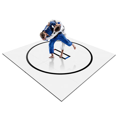 Generic Wrestling Mat 10x10ft Jiu Jitsu Wrestling Mats for Home 1.2inch Thick Gymnastics Training Mat for BJJ MMA Grappling Judo Boxing