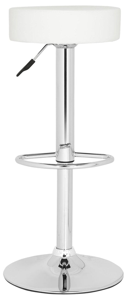 Safavieh Home Collection Jude White Adjustable Swivel Gas Lift 25.6-31.5-inch Bar Stool