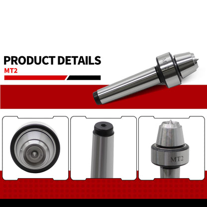 Nakkaa MT2 Wood Lathe Live Center Set, Live Centers Drive Spur Cup Arbor #2MT for Woodworking Machines