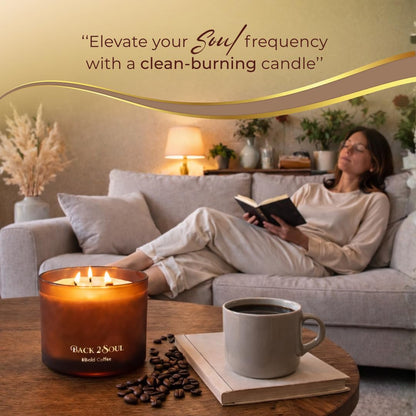 Scented Soy Candles 13.4 oz, Non Toxic Candle, Clean Burning Aromatherapy Candle for Relaxation, 50 Hours Burn Time, Mothers Day Gift for Mom, Sacred Vanilla