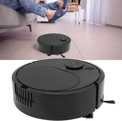 Smart Sweeping Robot Vacuum Cleaner, ABS Multifunctional with USB Charging, Automatic Avoidance (Black)