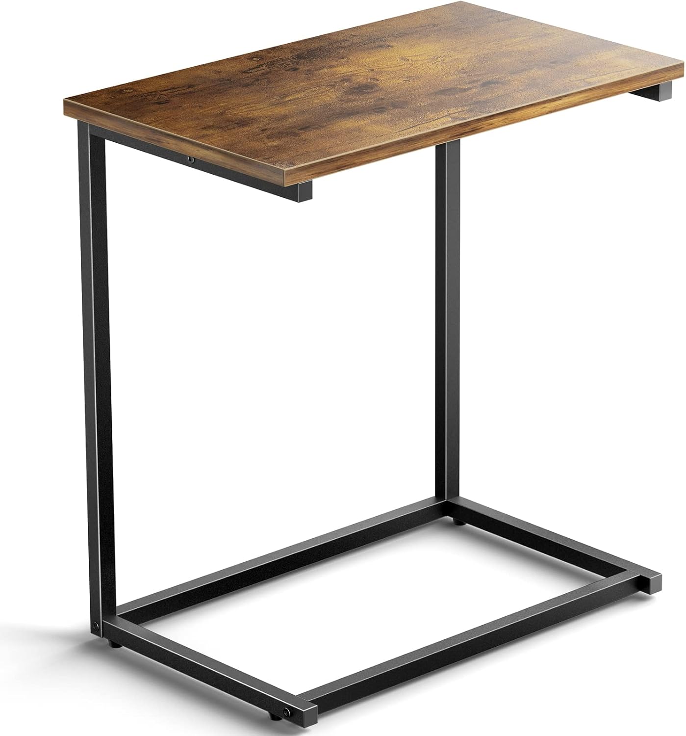 27 inches Pipishell C Shaped End Table High, Side Table for Couch Slide Under, C Table Sofa Side End Table for Living