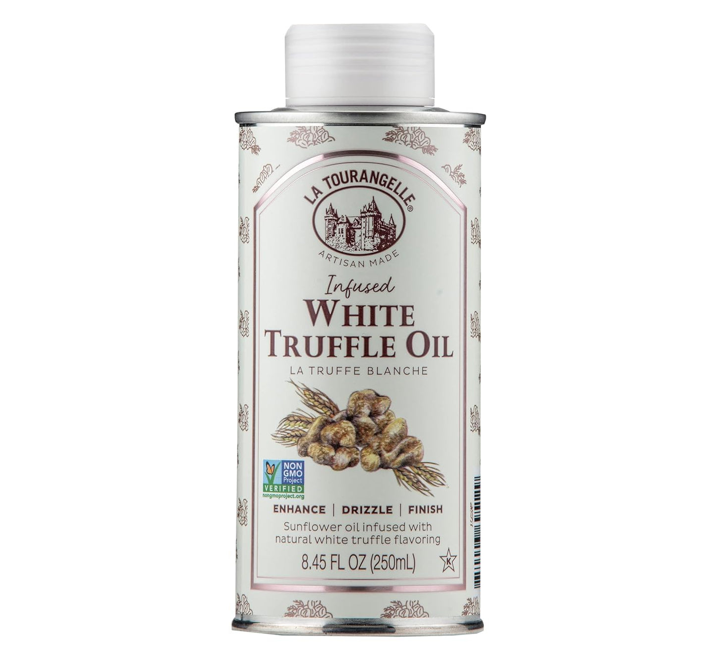 La Tourangelle, White Truffle Cooking Spray, Complex Gourmet Earthy Flavor for Spraying on Pasta, Popcorn, Vegetables, Potatoes, and More, 5 Fl Oz