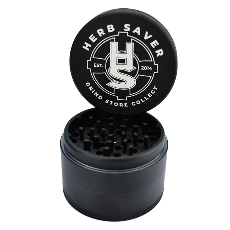 HerbSaver 2.5 Inch Aluminum Spice Grinder (Black)