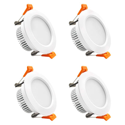 YGS-Tech Smart 3 Inch LED Recessed Lighting RGB WiFi Downlight, 5W Compatible with Alexa and Google Home, Dimmable RGB & CCT 2700-6500K Color Changing, 120V Ceiling Light with LED Driver (4 Pack)