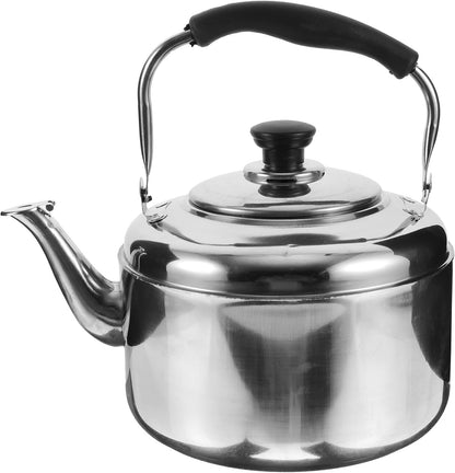 Alipis Stovetop Tea Kettle, 4L Stainless Steel Whistling Water Kettle with Cool Handle