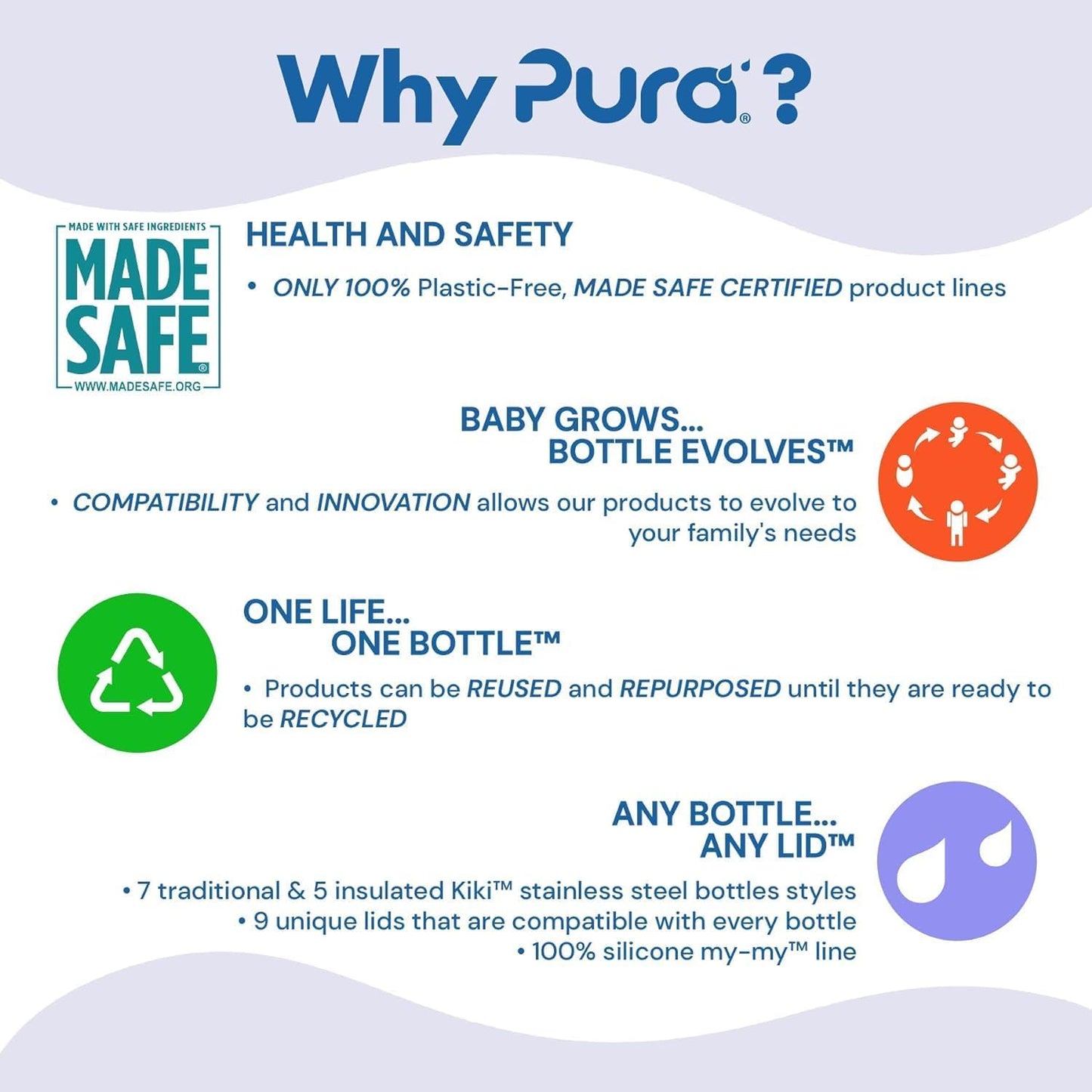 16oz/473ml Pura Sport Insulated Bottle w/Sleeve & Silicone Big Mouth Top - Stainless Steel, Warm & Cold, Leak-Proof