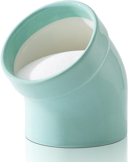 TreaHome Countertop, Salt Cellar, Modern Ceramic Salt Pig, Salt Containers for Sugar Container, Sugar Jar, Easy Access
