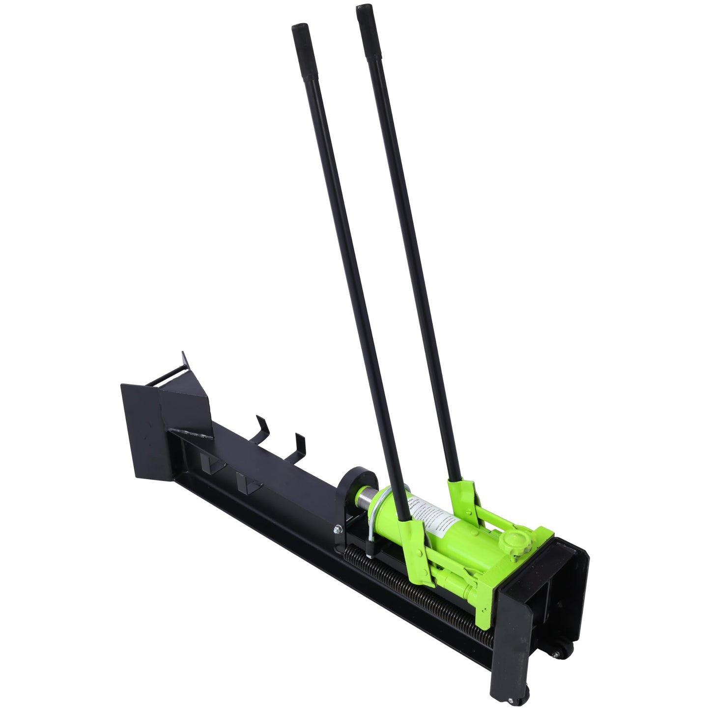 10 Ton Horizontal Log Splitter Wood Cutter Manual Hydraulic 2 Speed Wheel Hydraulic Log Splitter: Durable Manual Wood Splitter with Horizontal Full Steel Beam, Labor-saving Machine - Stable and Safe