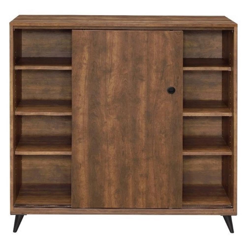 Acme Waina 3-Adjustable Wood Shelf Storage Accent Cabinet in Oak