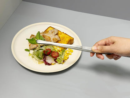 JETKONG Stainless Steel Kitchen Cooking Forceps, 2 Pieces Long Food Tweezers, Kitchen Tweezer Tong Tongs