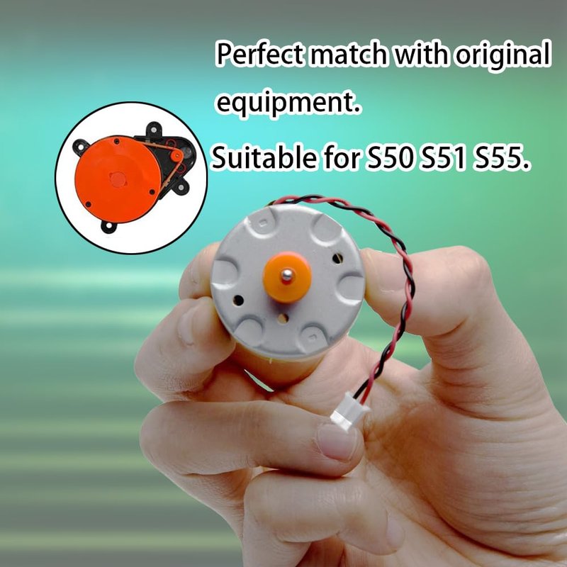 Ytaland Lidar Motor for Xiaomi Roborock S5 S5 MAX S6 Pure S6 MAXV S60 S65 S50 E20 E25 E35, Mini Power Lead Plug Robot Distance Sensor Robot Metal LDS Replacement Parts with Cable