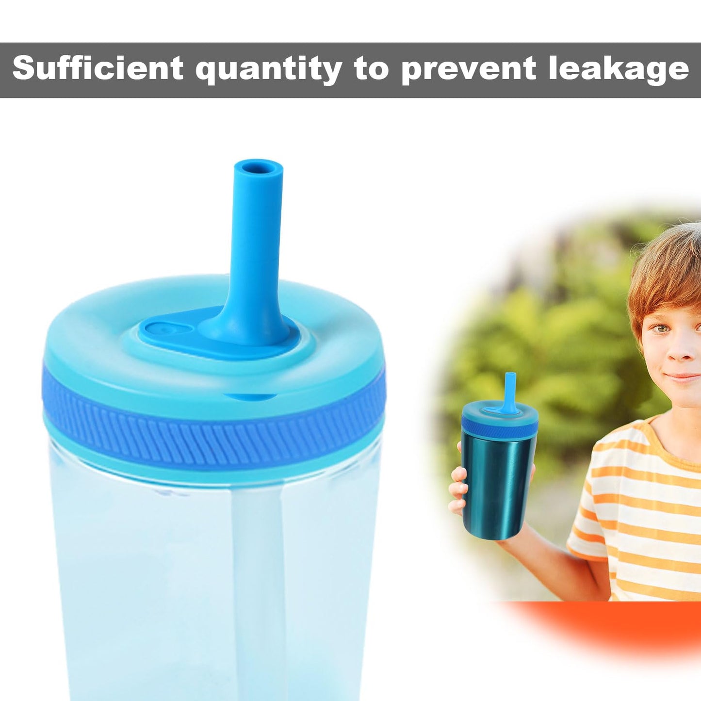 4pcs Replacement Bite Valve for Zak, Silicone Bite Valve Replacement Reusable Straw Cup Accessories Compatible with Zak Designs Kelso 15oz/16oz (Blue)