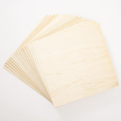 30 Pack Basswood Sheets 12"x12"x1/8", 3mm Basswood for Laser Cutting, Thin Plywood Board Unfinished Wood for Crafts, DIY Architectural Models Making, Wooden Engraving, Wood Burning Product.