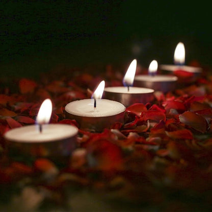 Wax Unscented Tealight Candles Pack of 100 for Diwali Decoration | Long Burning | Smokeless | Candles for Home Decor, Offices, Dining & Special Occasions (Pack of 75 White)