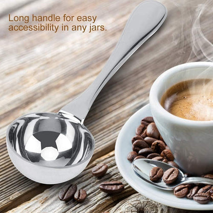 Stainless Steel Long Handled Tea Coffee Measuring Spoon, Scoop Tablespoon, Kitchen Cooking Tools (30ml)