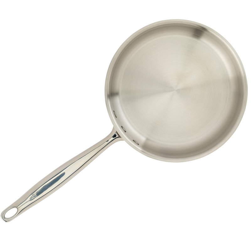 WINCO Tri-Ply Saute Pan, Silver