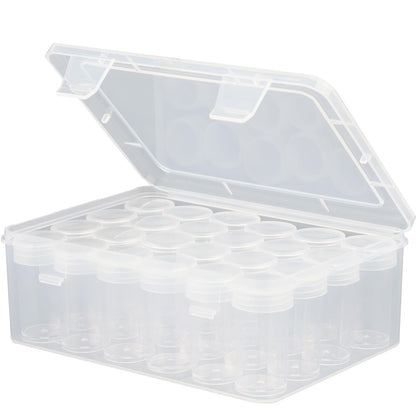 Moon Magpie Diamond Painting Storage Containers, 50PCS Bead Organizer, Mini Clear Jars With Screw Lids for Storing Accessories, Craft, Rhinestones