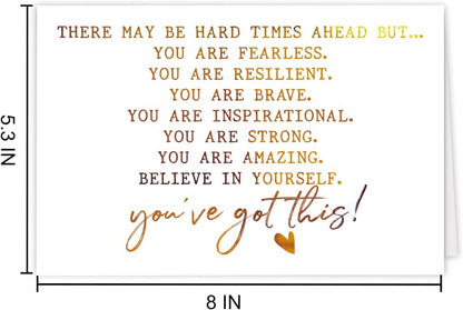 PUGAILA Heartfelt Encouragement&Support Card, Sympathy, Get Well, Affirmation, Positive Sobriety, Thinking of You, Speedy Surgery Recovery Card&Gift for Family Friend Coworker Cancer Patients