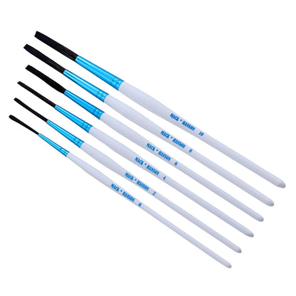 Andrew Mack Tilly Quill Series Synthetic Hair Pinstriping Paint Brushes Hanson Mack Set of 6 Sizes 0,2,4,6,8, and 10