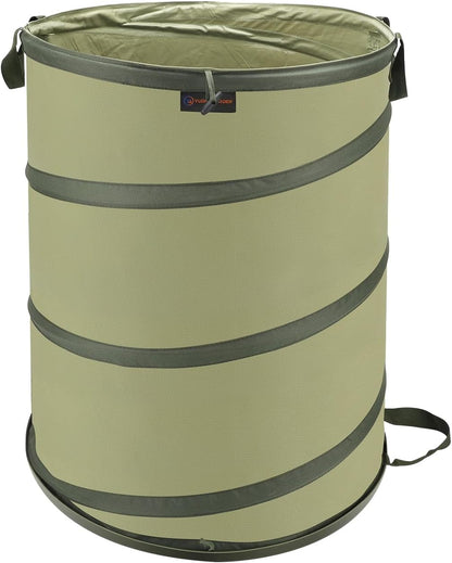 Hard Bottom Collapsible Garden Bag, 45 Gallon Pop Up Trash Can for Camping, Reusable Yard Waste Bags for Patio, Leaf,